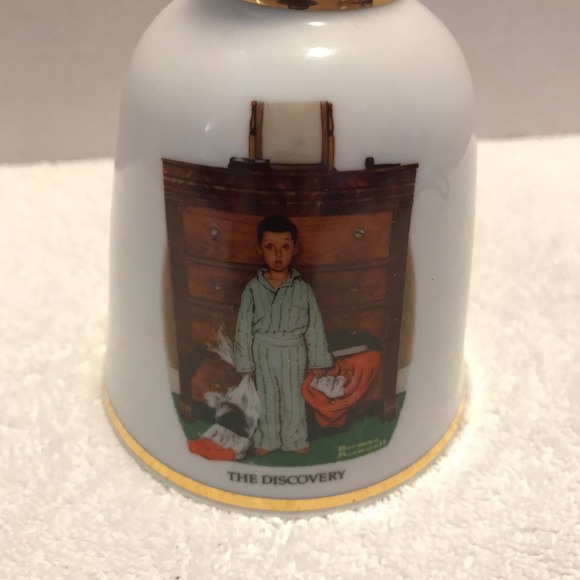 Vintage West Germany 1976 Danbury Mint Norman Rockwell Bell "The Discov… - Picture 3 of 6
